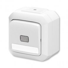 ABB Variant Ovládač zapínací s průzorem se svorkou N 1/0S 1/0So IP54 bílá
