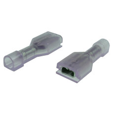Objímka plochá celoizolovaná, 0,2-0,5mm2/2,8x0,5mm PA fialová OPC 0,5-25/PA