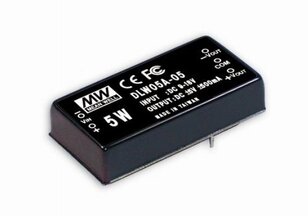 Měnič DC/DC 5W 12/-12V modulový MEAN WELL DLW05B-12