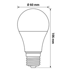 LED žárovka ORO PGL E27 SL 9W LED-POL ORO33155