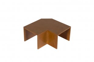 Úhel plochý 40x40mm, imitace dřeva tmavá MALPRO 14040-8835