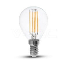 4W P45 Filament Bulb Clear Glass 4000K E14 VT-1996, V-TAC SKU214425