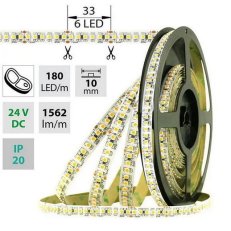 LED pásek SMD3528FM 180LED/m 14,4W/m 1562lm/m IP20 DC24V 10mm 5m (maso)