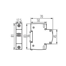 Zvonek KDOB-230V, KANLUX 23261