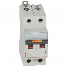 DX3 JISTIČ, 2 PÓLOVÝ, CHAR. C,10A 25KA LEGRAND 409767