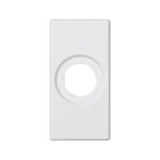 Kryt K45 prázdný s otvorem d14mm 45×22,5mm čistě bílá KONTAKT SIMON K103/9