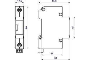 Svodič rázového přepětí HSA-150 S SPD typ 2+3 HAKEL 24539