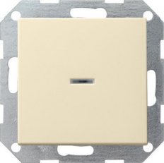 Tlačítkový spínač řídicí přepínač System 55 krémově bílá GIRA 013601