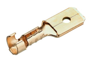 Neizolovaný mosazný konektor 1,5-2,5/6,3x0,8 mm (100 ks) CIMCO 181224