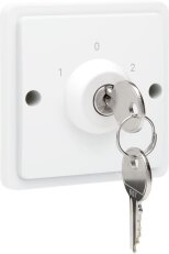 Hydro BÍLÉ - klíčový spínač 10 A (bez krabice) NIKO 701-38700