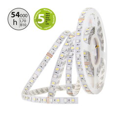LED pásek SMD5050 RGB+CW, 72LED/m, 17,2W/m, 1125lm/m, IP20, DC 24V, 12mm, 50m