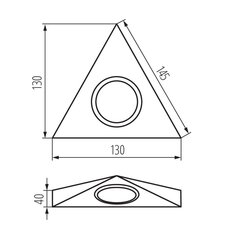 Nábytkové bodové svítidlo ZEPO LFD-T02-C/M, KANLUX 04381