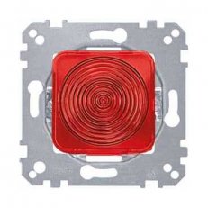 Schneider MTN319018 Světelná signalizace pro lampy E10, červený kryt
