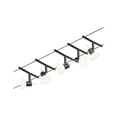 Lankový systém Sheela matný chrom 5 spotů bez sv. zdroje max. 10W GU5,3 DC 60VA