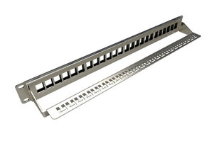 Modulární neosazený patch panel 24 portů 1U SX24M-0-STP-BK-UNI-N
