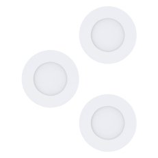 Zápustné svítidlo FUEVA 1 SET 3X d85 bílá 3000K 3X2,8W IP20/IP44 EGLO 98633