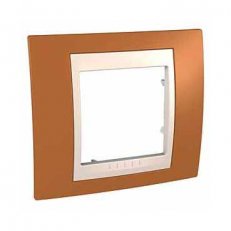 Schneider MGU6.002.569 Krycí rámeček Plus jednonásobný,Orange/marfil
