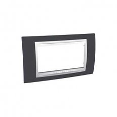 Unica Allegro Krycí rámeček čtyřmodulový, Slate/Polar SCHNEIDER MGU6.104.877