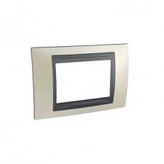 Unica Top rámeček trojmodulový Opal Titanium/Grafit SCHNEIDER MGU66.103.295