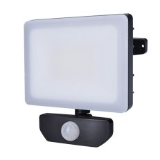 LED reflektor Quick se sensorem 30W 2550lm 4000K IP44 černý SOLIGHT WM-30WS-Q