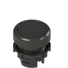 PIZZATO Tlačítko, 20 mm, černé, bez symbolu, černý plast. kroužek, t.o. do -40°C