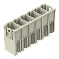 Konektor s pájecími piny THT pájecí kontakt 1,2x1,2 mm rovné světle šedá 6pól.