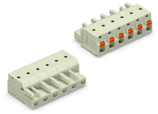 Pružinová svorka Push-in CAGE CLAMP sv.šedá 2,5mm2 6pól. WAGO 2721-206/026-000