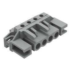 Pružinová svorkovnice THT úhlová 5 mm šedá 4pól. WAGO 232-234/047-000