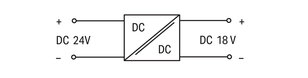 Převodník DC/DC vstupní napětí 24 V DC Výstupní napětí 18 V DC WAGO 288-895