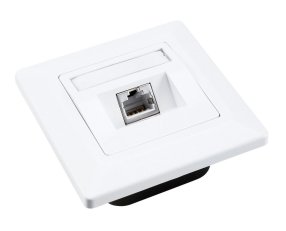 Zásuvka CAT5E STP 1 x RJ45 pod omítku bílá SOLARIX 23100096