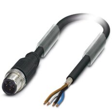 SAC-4P-M12MS/1,0-PUR SH BK OBS Kabel senzoru/aktoru 1424190