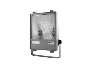 Metalhalogenidový světlomet MOSTRA 70W asymetr. stříbrná, DS PANLUX MHD-70AD/CH