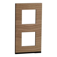 Unica Pure Krycí rámeček dvojnásobný vertikální, Oak Wood SCHNEIDER NU6004V84