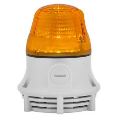Svítidlo se zvuk. signálem MICROLAMP STEADY/FLASHING A 110V AC IP30 M16 oranžová