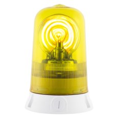 Maják rotační ROTALLARM S 24V, ACDC, IP65, žlutá, světle šedá, halogen 63070