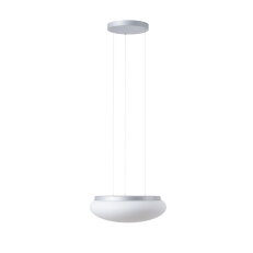 Závěsné LED svítidlo se skleněným stínidlem ARAKIS LE3 34W IP40 DALI 3K stříbro
