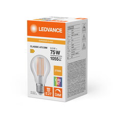 Světelný zdroj LEDVANCE LED CLASSIC A DIM CRI97 S 9.5W 927 Clear E27