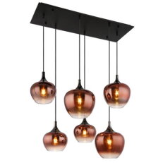 Závěsné svítidlo MAXY černá 6x40W E27 IP20 GLOBO 15548-6HG