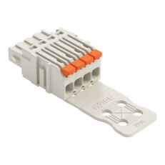 1vodičová pružinová svorkovnice, Páčka, Push-in CAGE CLAMP, Světle šedá