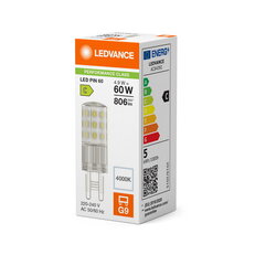 Světelný zdroj LED PIN G9 P 4.9W 840 Clear G9 LEDVANCE 4058075840584