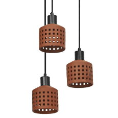 Závěsné svítidlo LEDVANCE Decor Clay Windows Pendant PL 3XE27 Brown