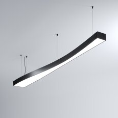 LED Svítidlo MI-WAVE-03, 52W, 3000K, bez trafa, 24VDC, IP20, černá, 4000K