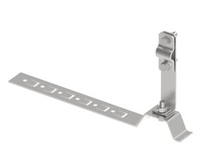 Držák vedení s příchytkou L210 pod střešní krytinu na drát d8/10mm, Inox 405613