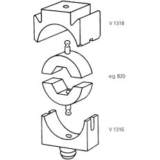Vnější držák čelistí DIE HOLDER V 1318 OUTER LAPP 61795942