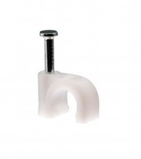 Příchytka kabelová s hřebíkem, 4-6mm, bílá MALPRO 8264