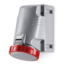 Nástěnná zásuvka SCAME OPTIMA šikmý box 3P+N+E 125A 6h/380-415V 50/60Hz IP67