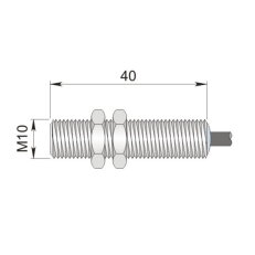 Válcový magnetický senzor AECO SMC-10 NO