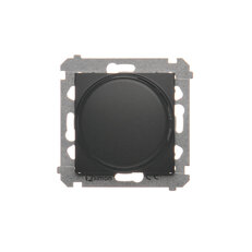 Stmívač tlačítko-otočný, 20-500W, černá matná DS9T.01/49