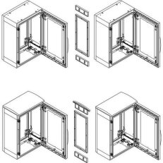 Horizontal coupling kit for PLA enclosure H1250xD320 mm, 15 mm, IP55 coupling