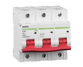 Instalační jistič NOARK 102802 EX9B125 20 kA, char. D, 100 A, 3-pól